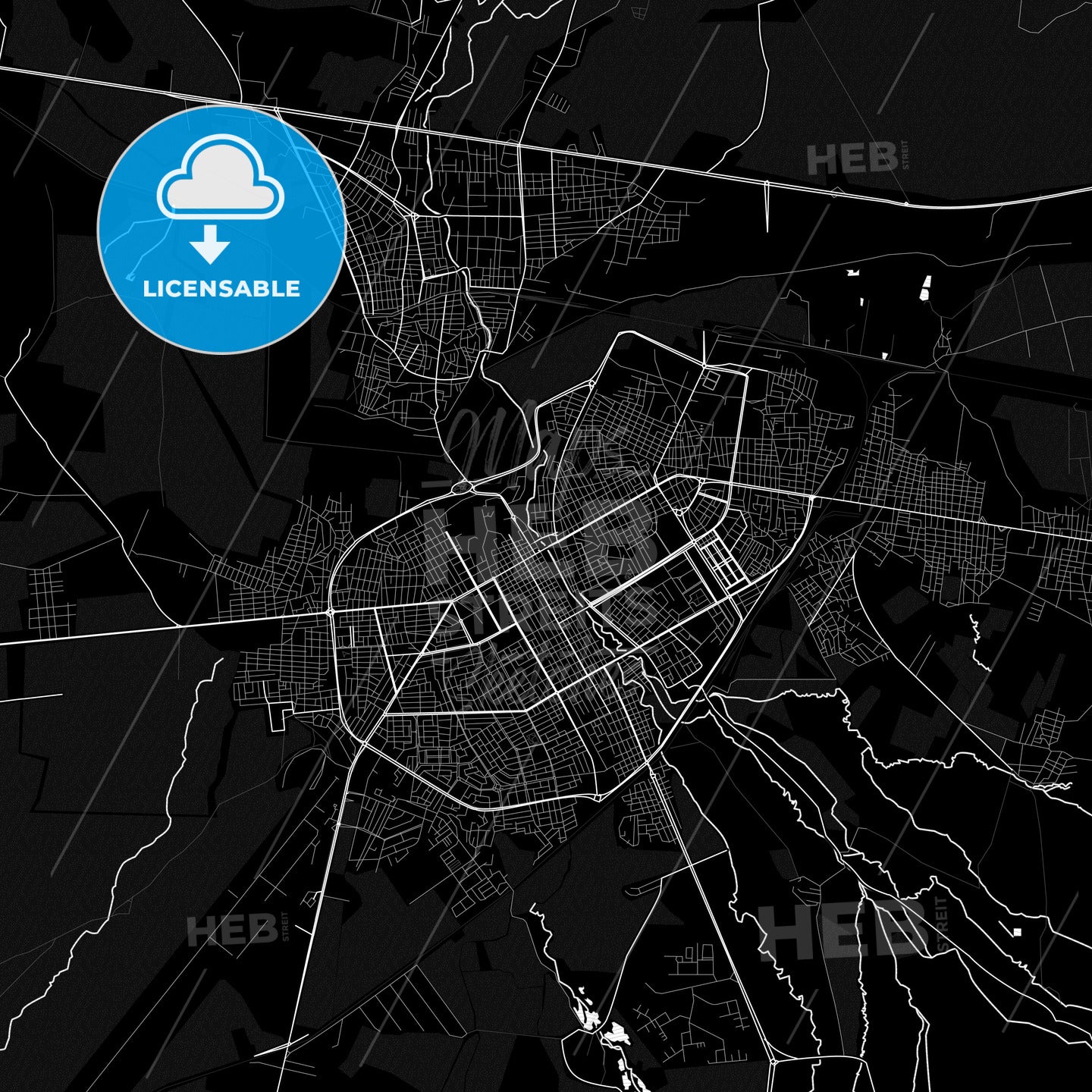 Qamishli, Syria PDF map
