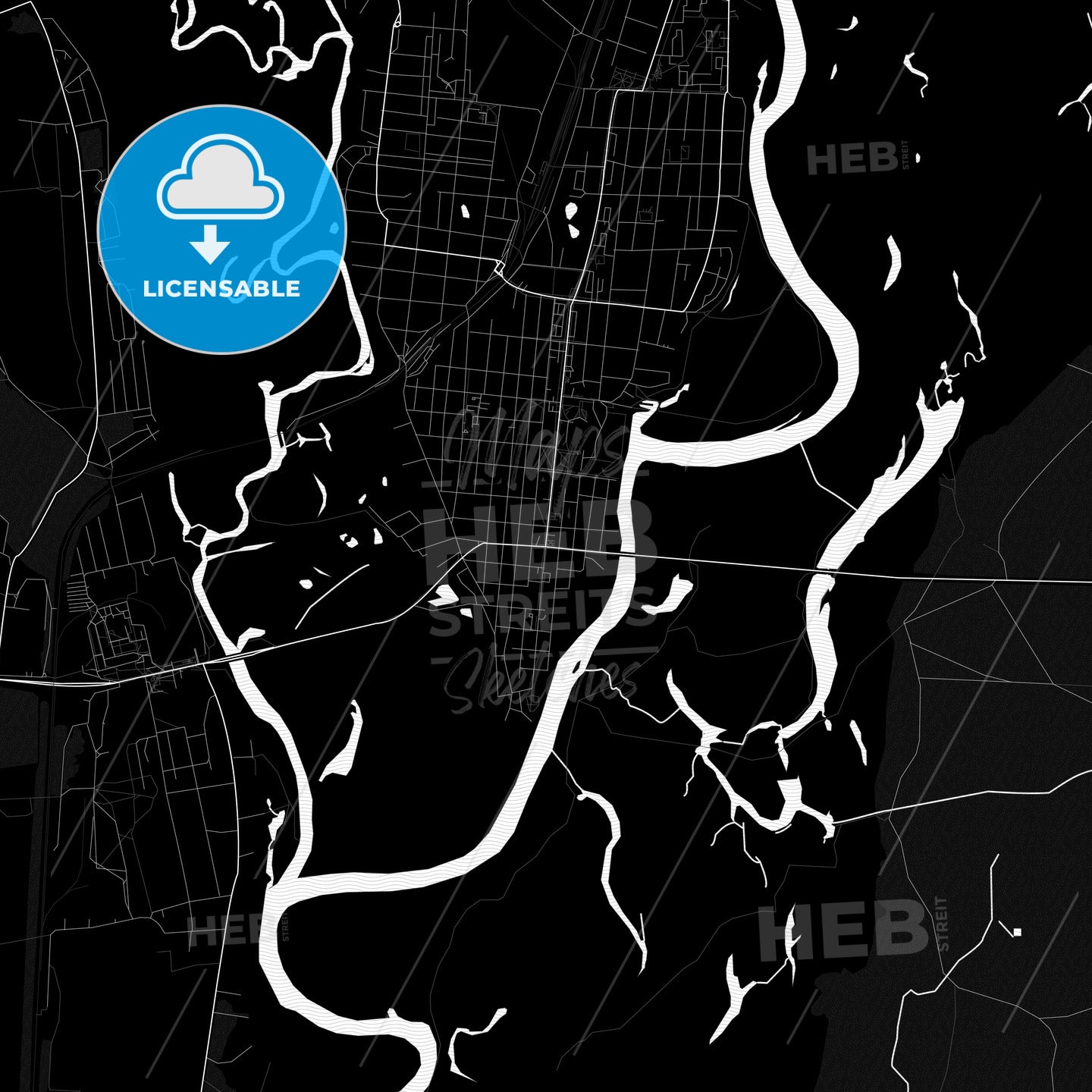 Rahachow, Belarus PDF map
