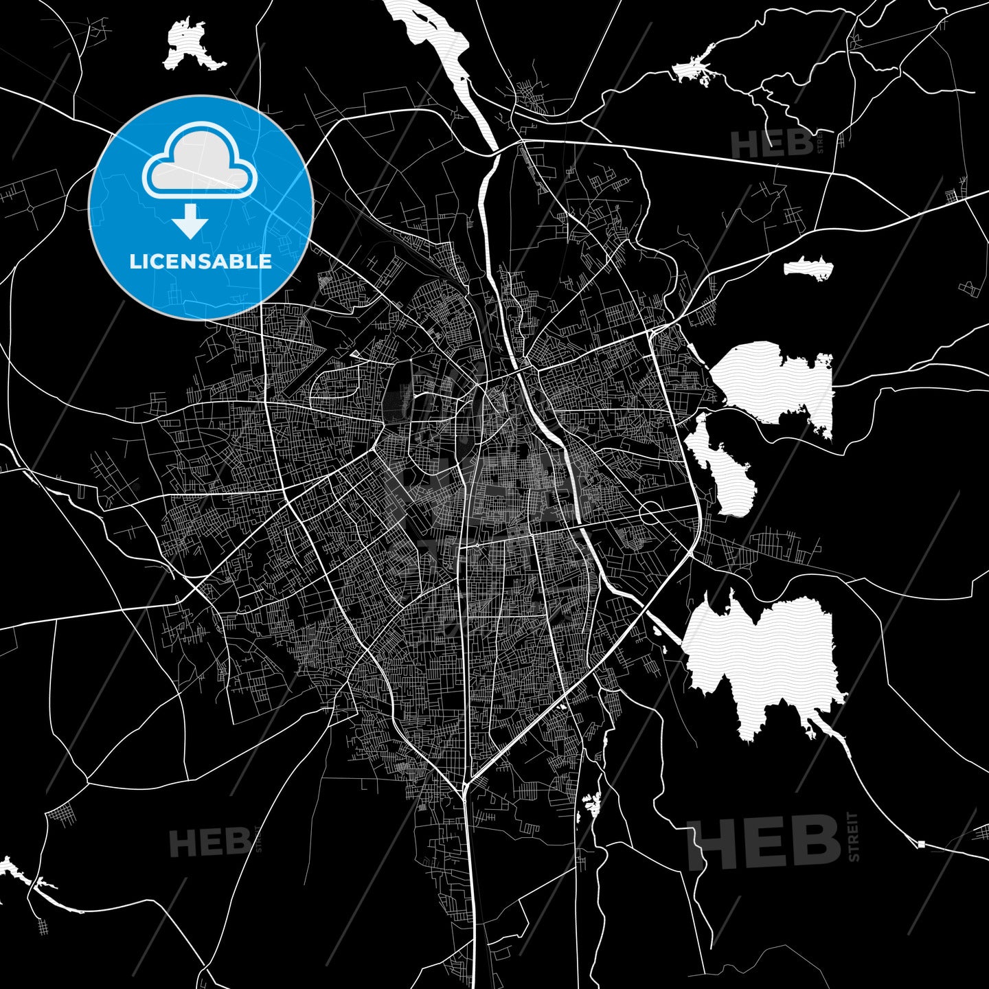 Rajkot, India PDF map