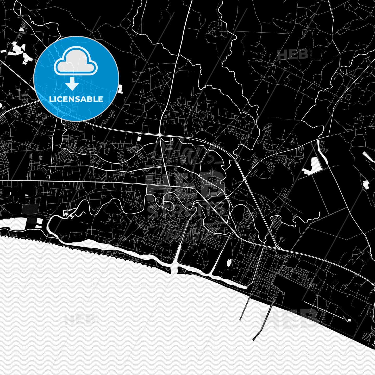 Rayong, Thailand PDF map