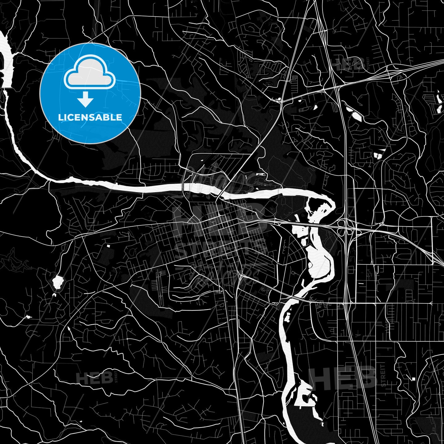 Redding, California, United States, PDF map