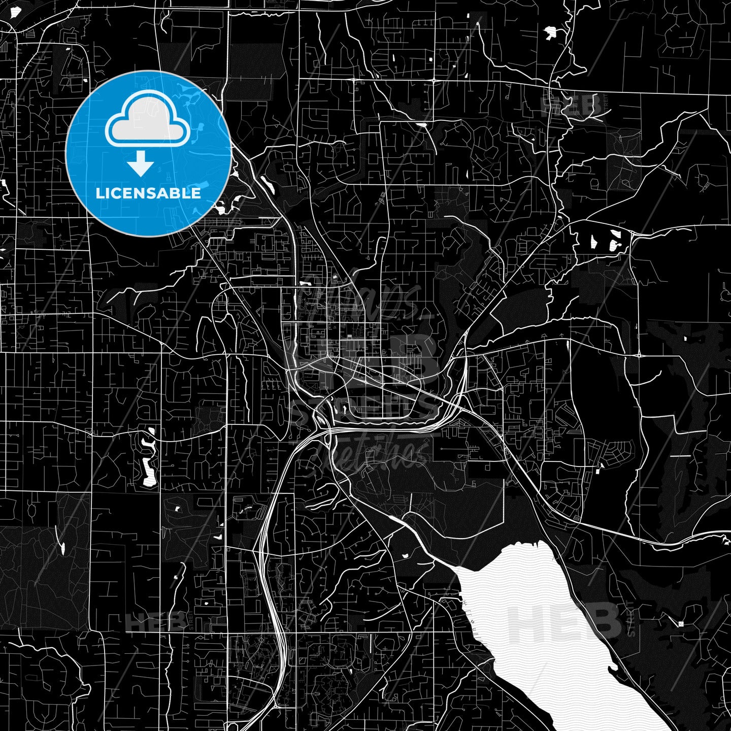 Redmond, Washington, United States, PDF map