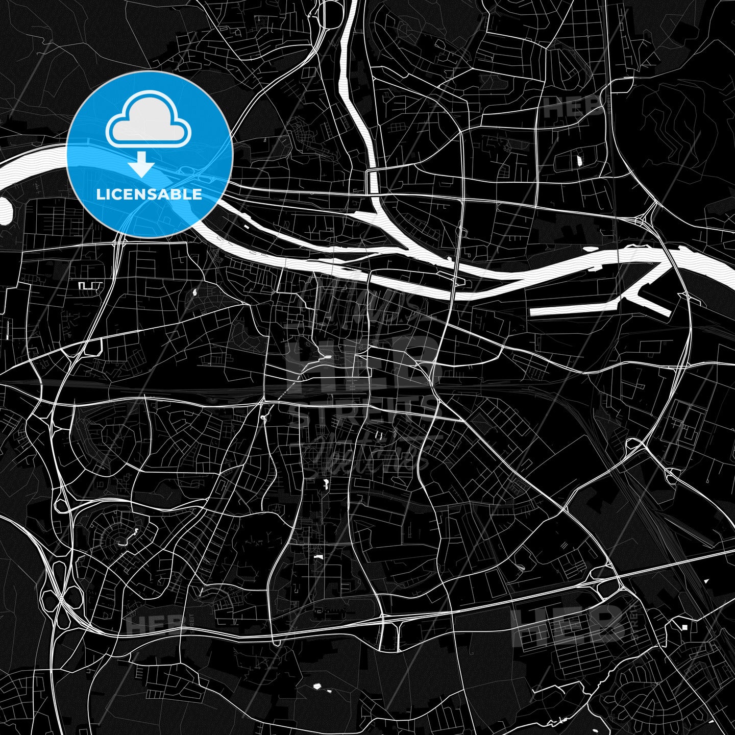 Regensburg, Germany PDF map