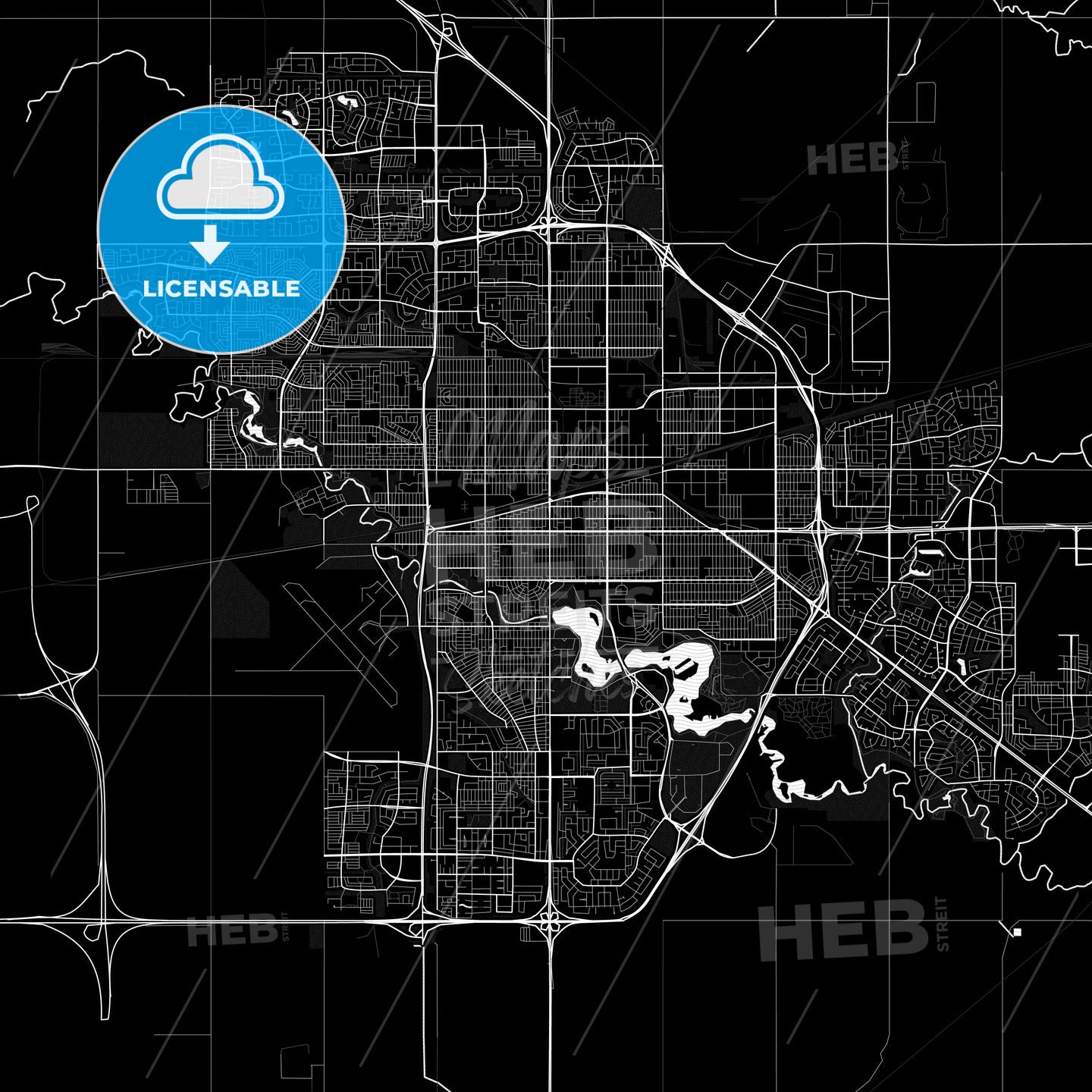 Regina, Canada PDF map