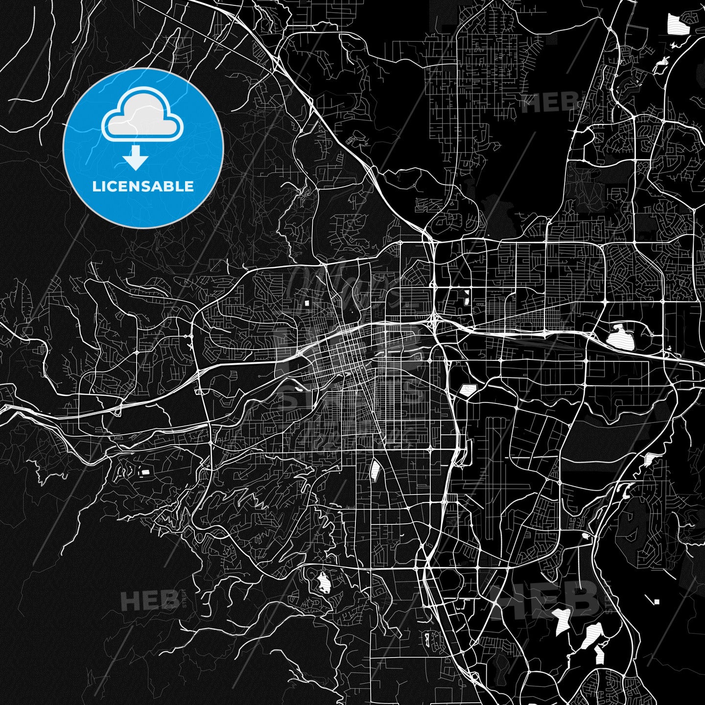 Reno, Nevada, United States, PDF map