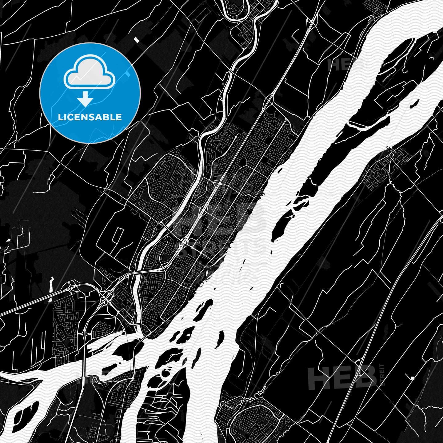 Repentigny, Canada PDF map