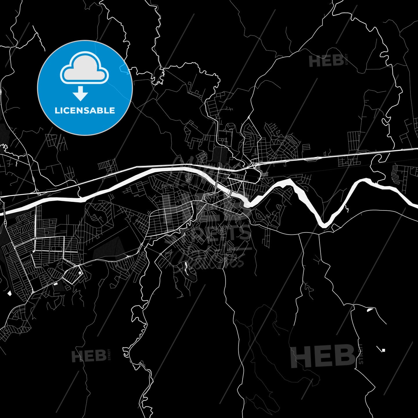 Resende, Brazil PDF map
