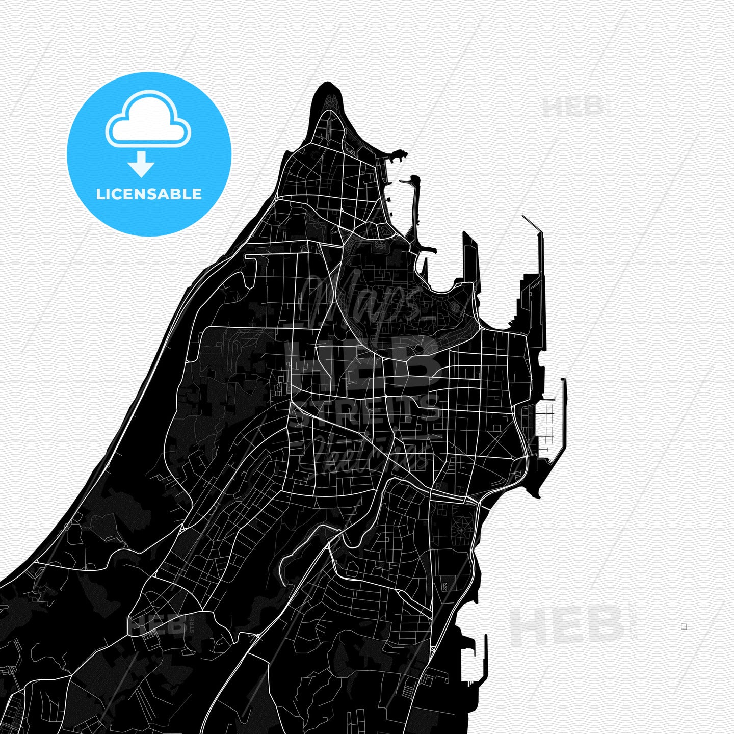 Rhodes, Greece PDF map