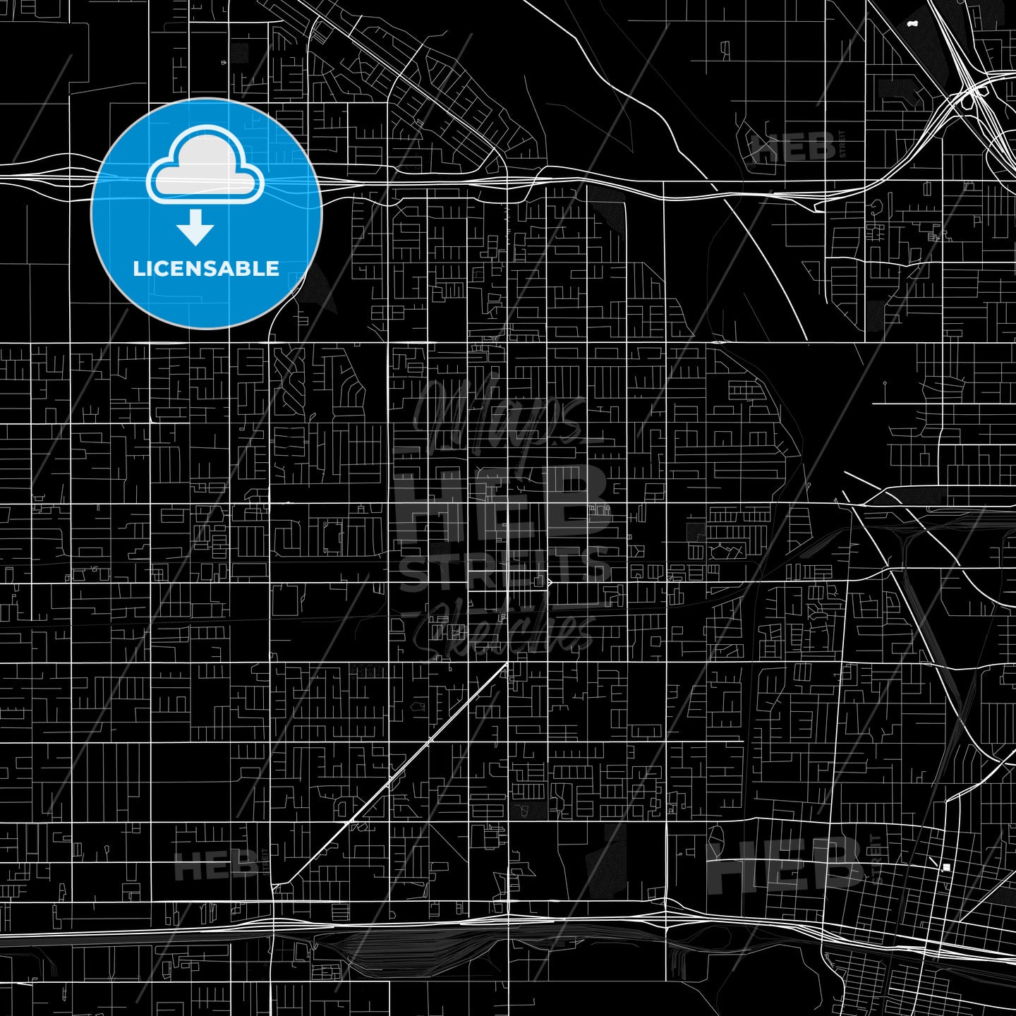 Rialto, California, United States, PDF map