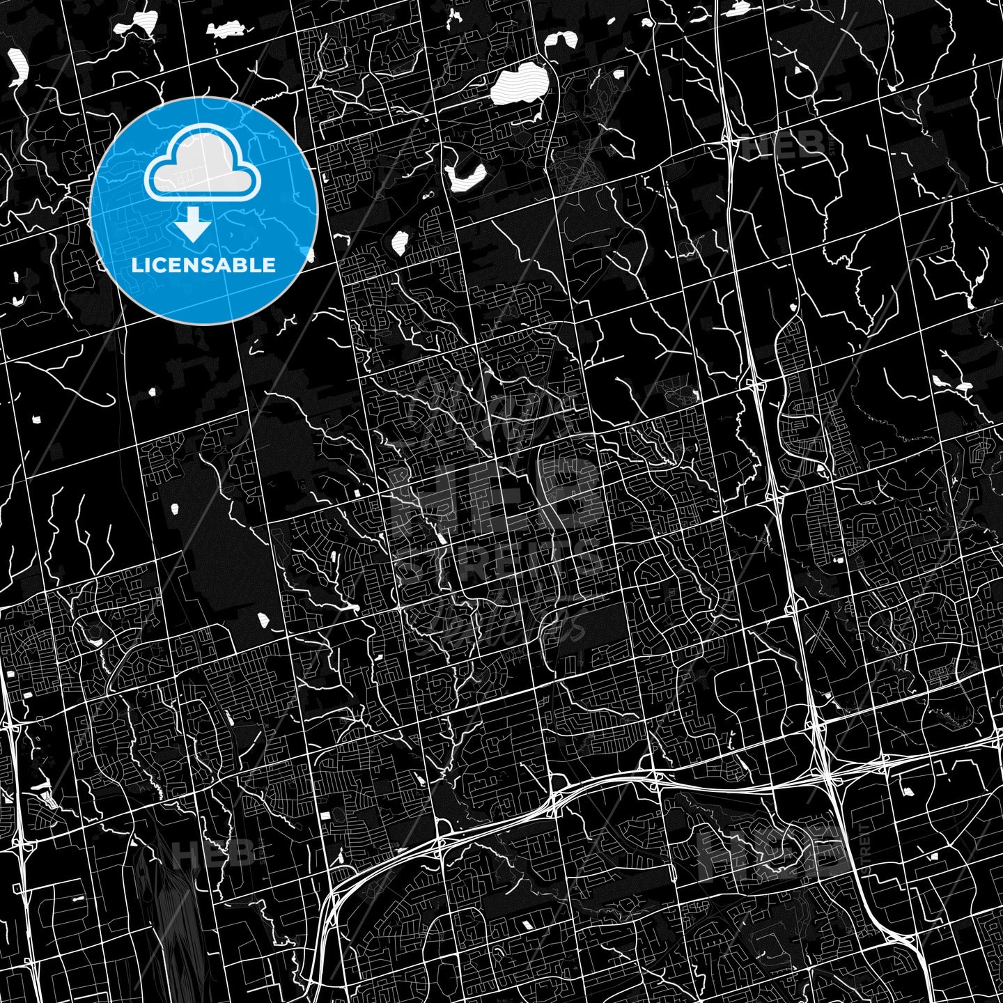 Richmond Hill, Canada PDF map