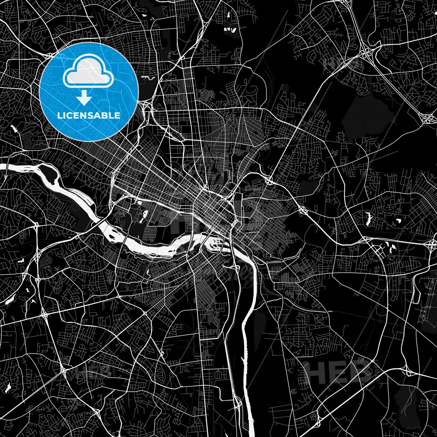 Richmond, Virginia, United States, PDF map