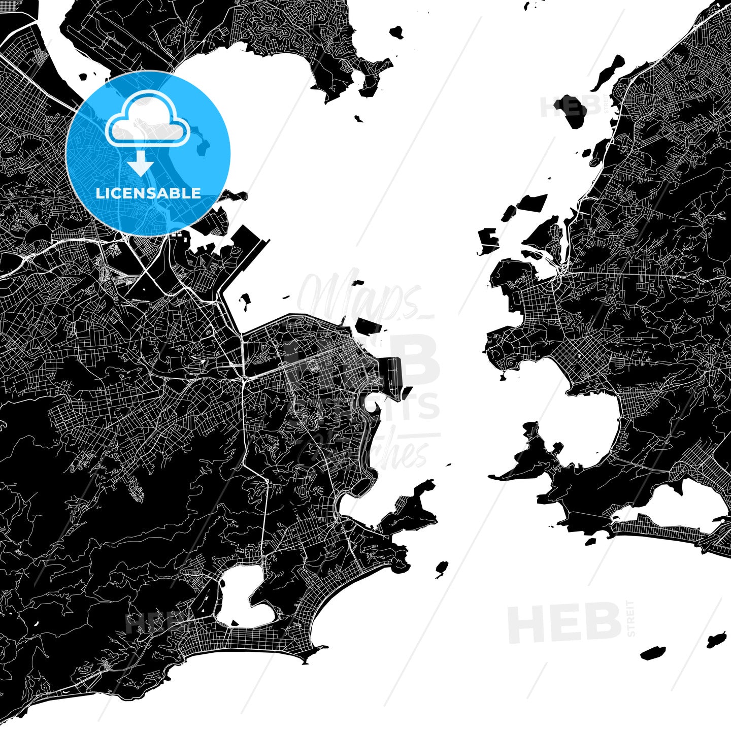 Rio de Janeiro Brazil map