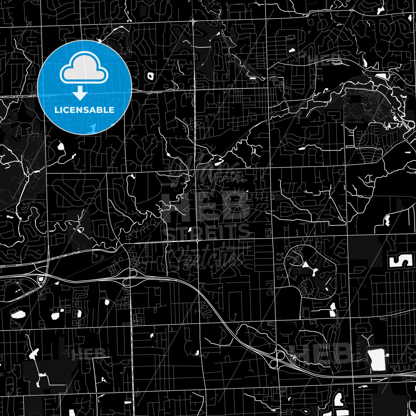 Rochester Hills, Michigan, United States, PDF map