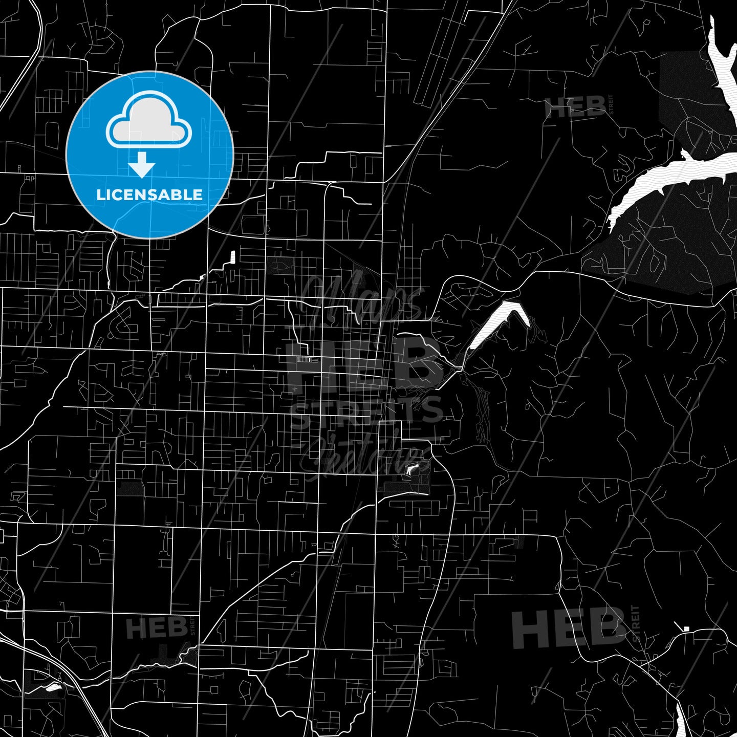 Rogers, Arkansas, United States, PDF map