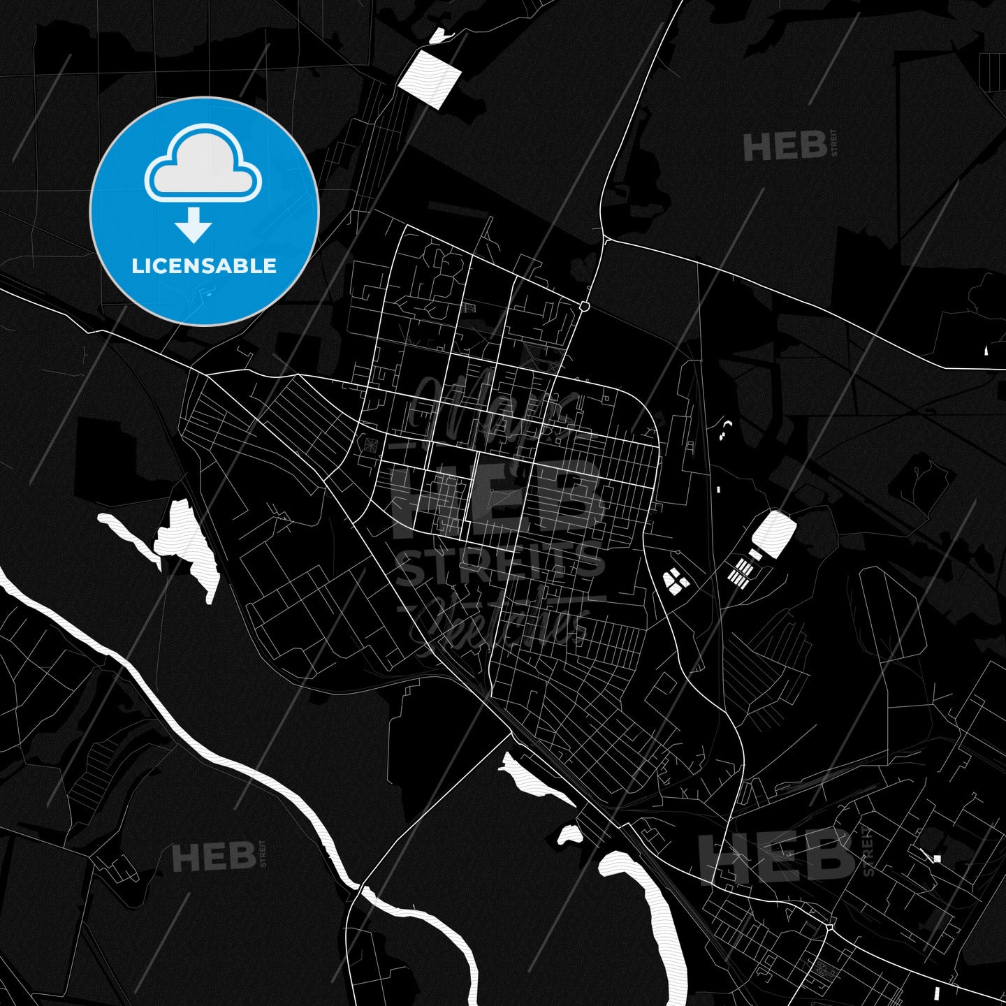 Rubizhne, Ukraine PDF map