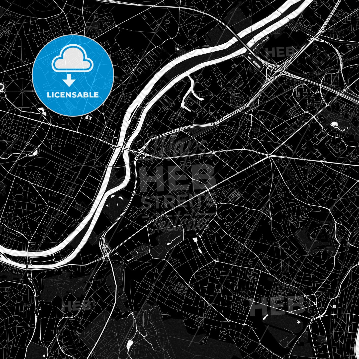 Rueil-Malmaison, France PDF map