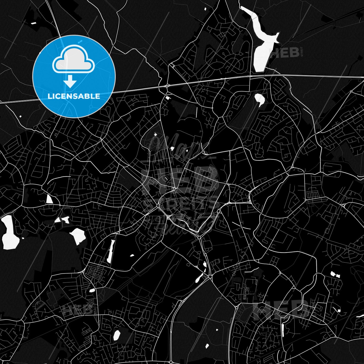 Saint Helens, England PDF map