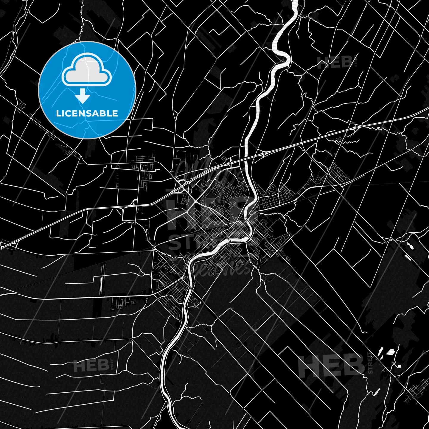 Saint-Hyacinthe, Canada PDF map