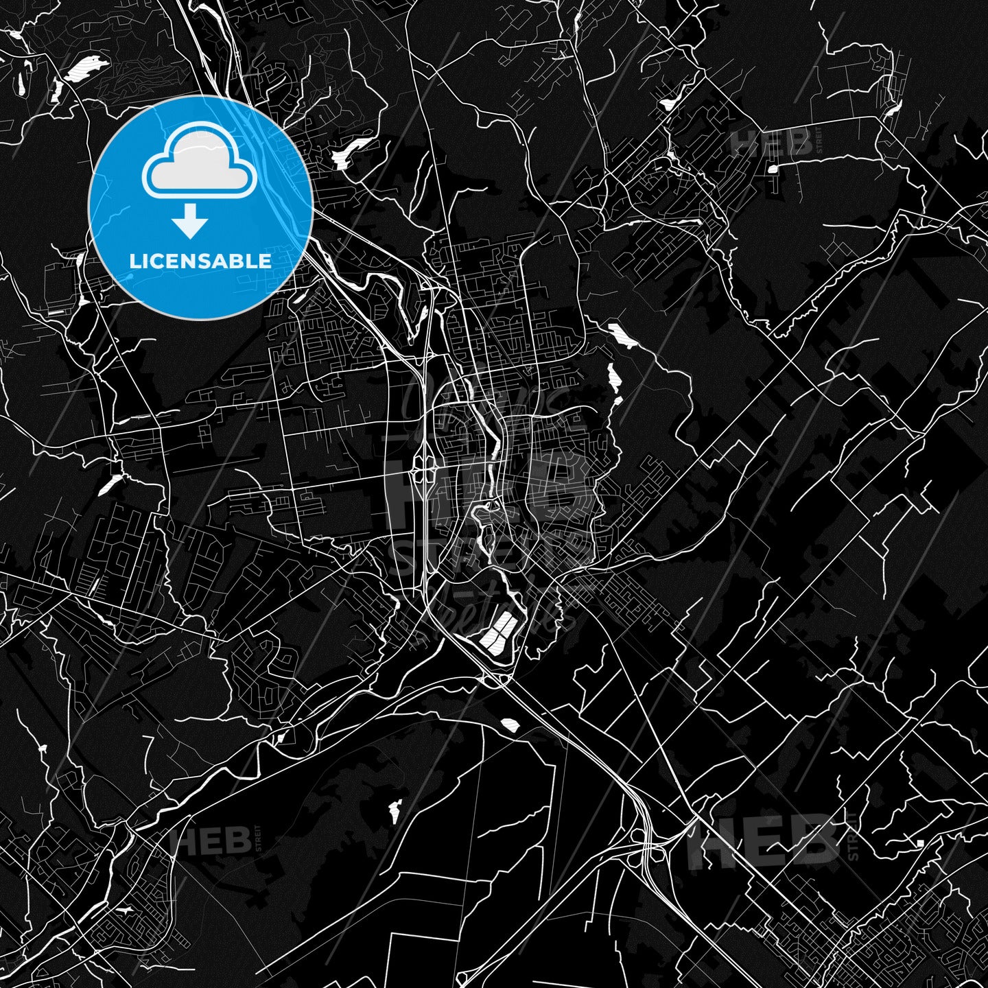 Saint-Jérôme, Canada PDF map