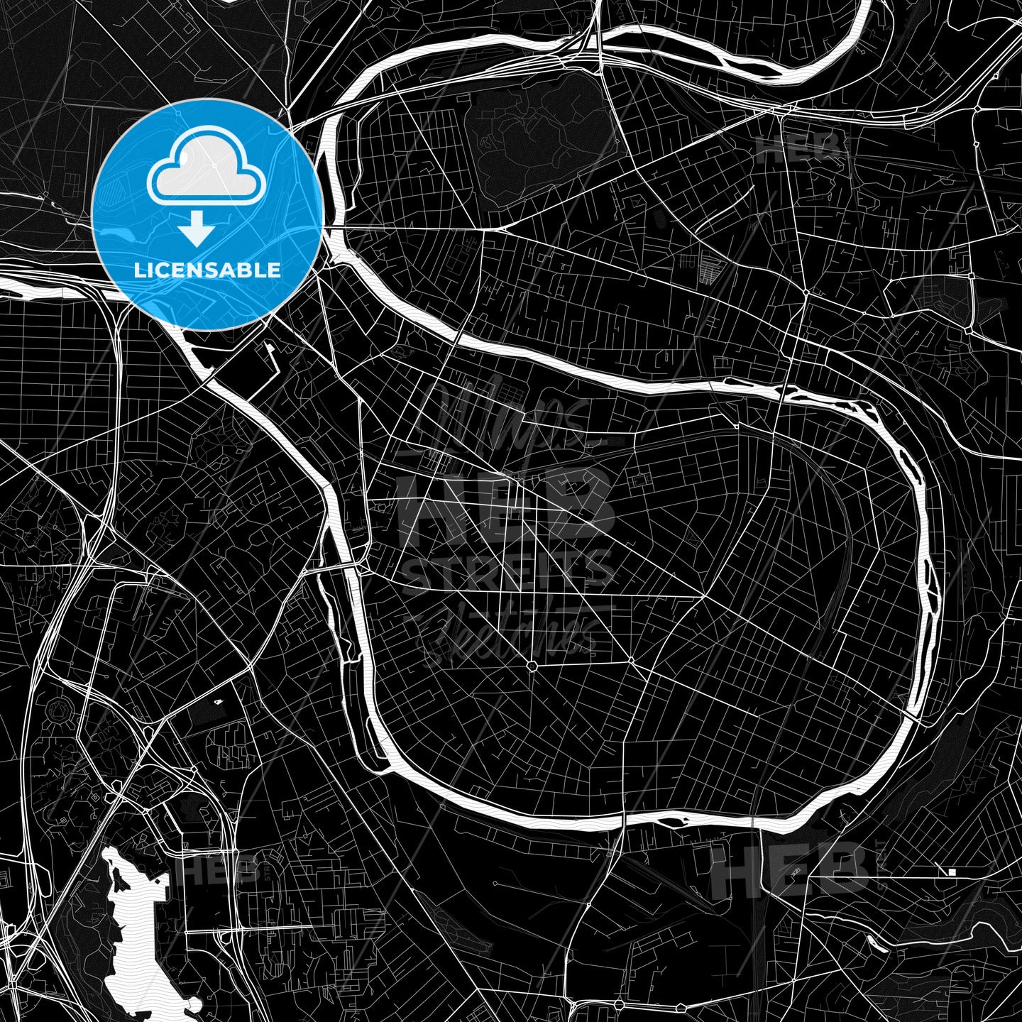 Saint-Maur-des-Fossés, France PDF map