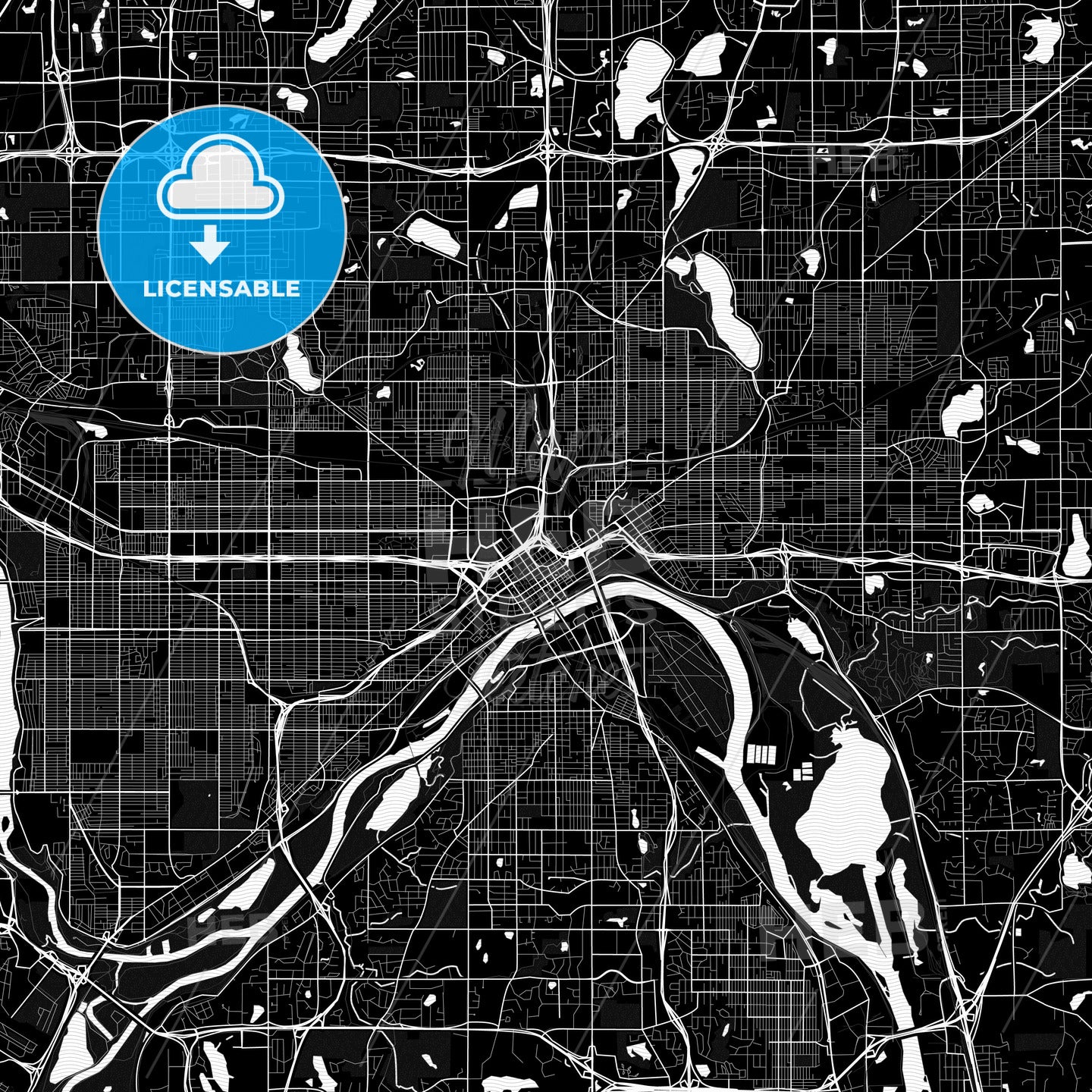 Saint Paul, Minnesota, United States, PDF map