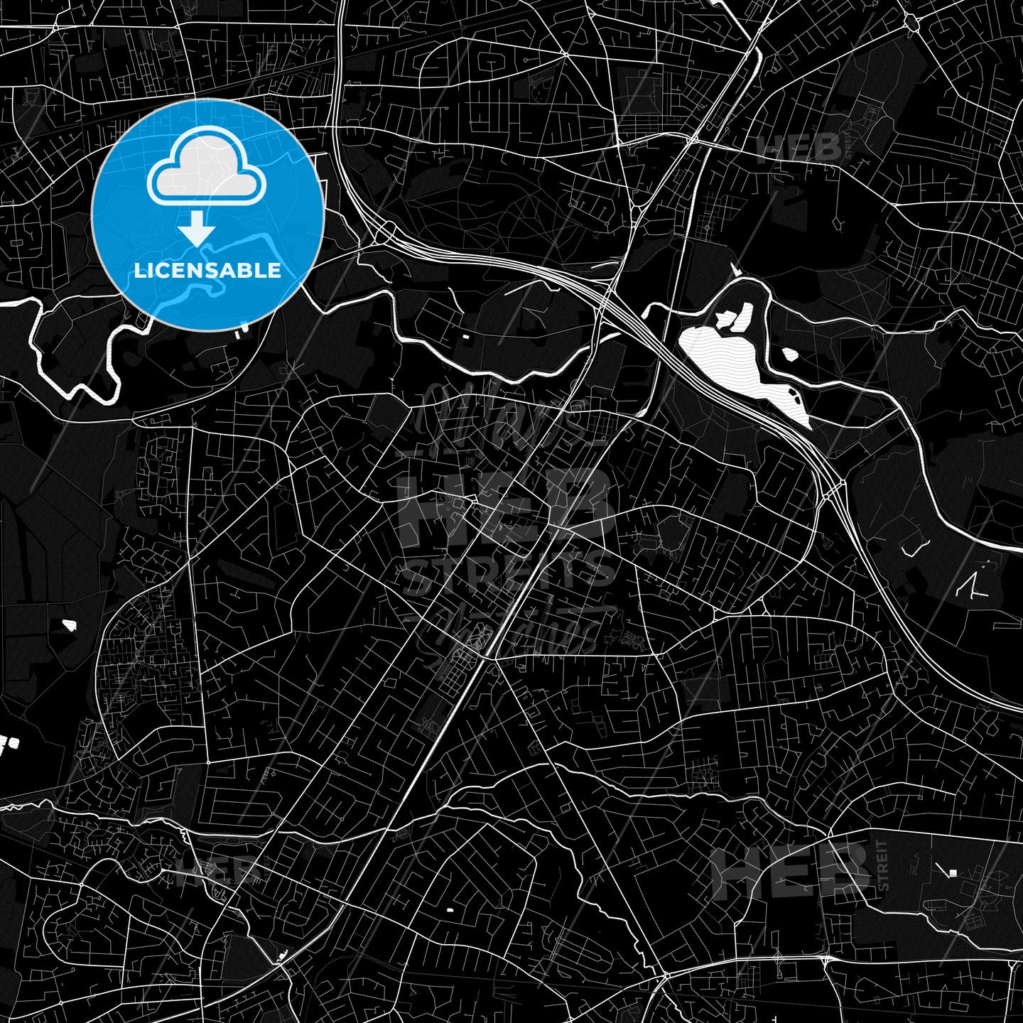 Sale, England PDF map