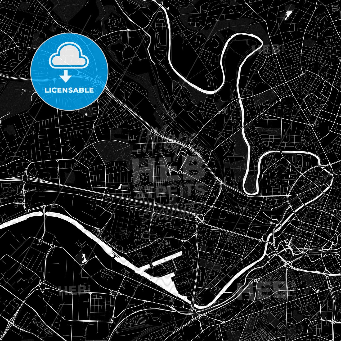 Salford, England PDF map