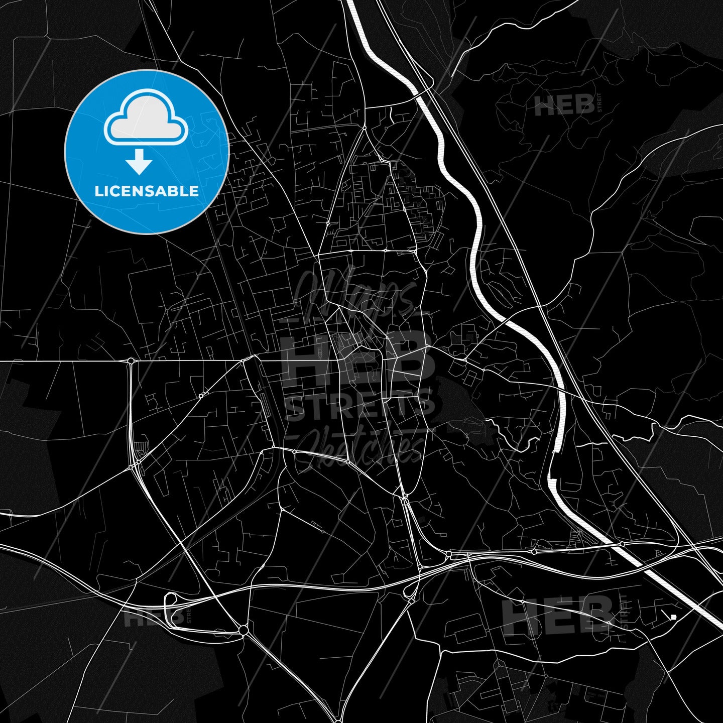 Salon-de-Provence, France PDF map