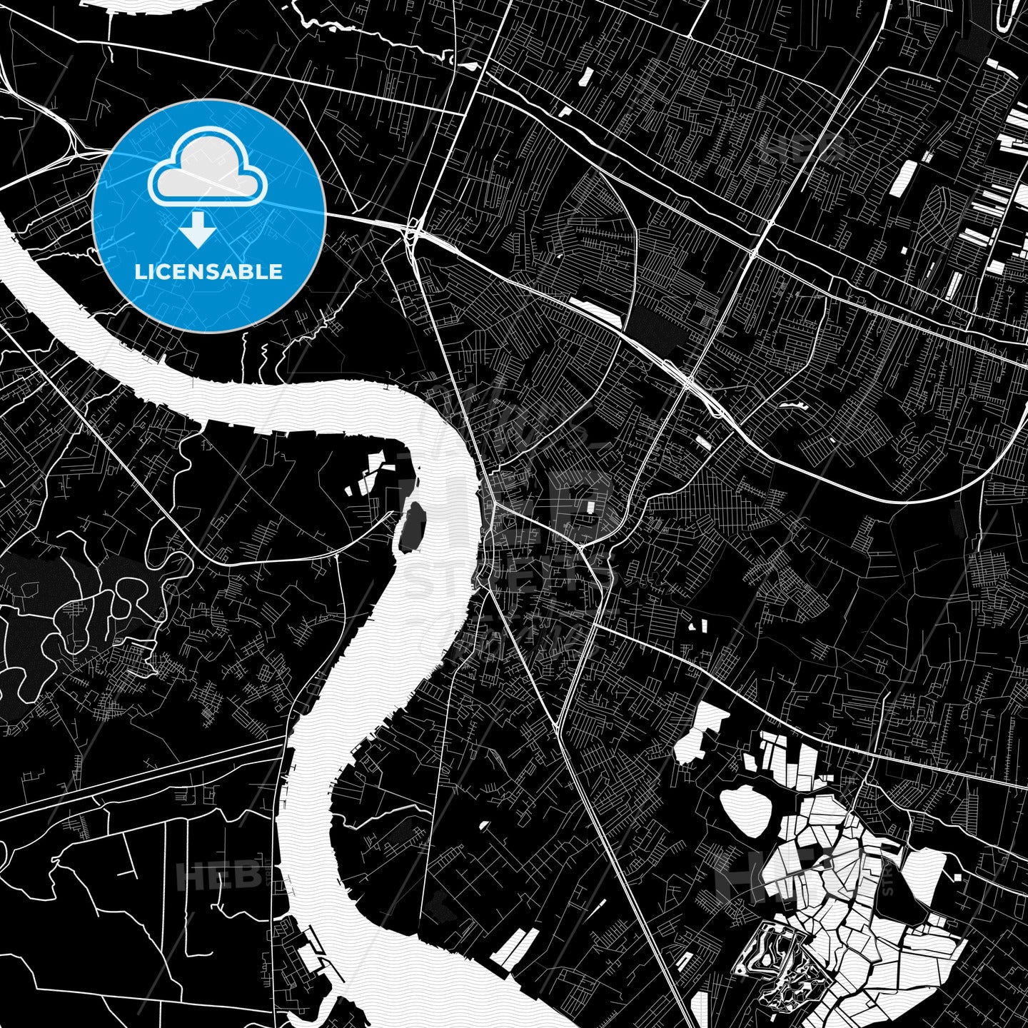 Samut Prakan, Thailand PDF map