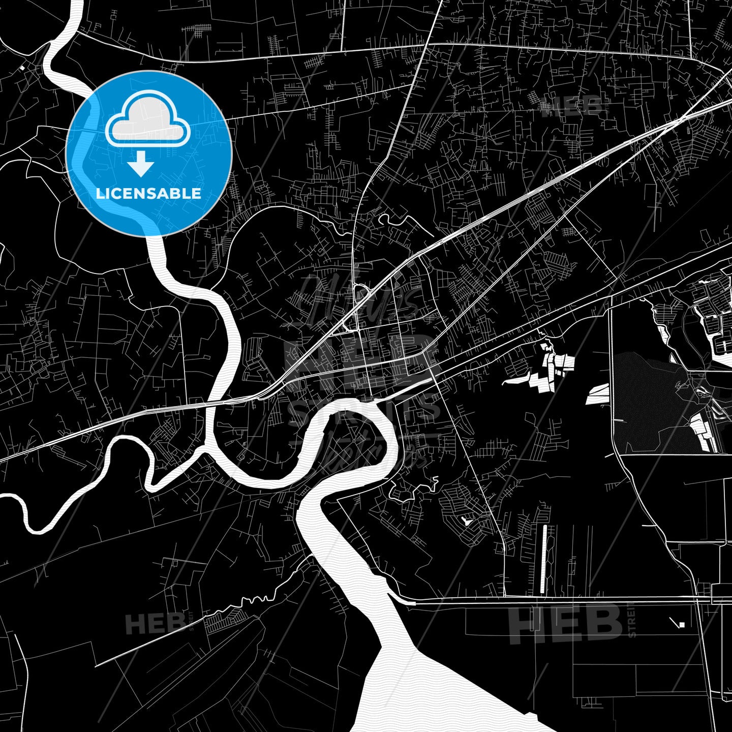 Samut Sakhon, Thailand PDF map