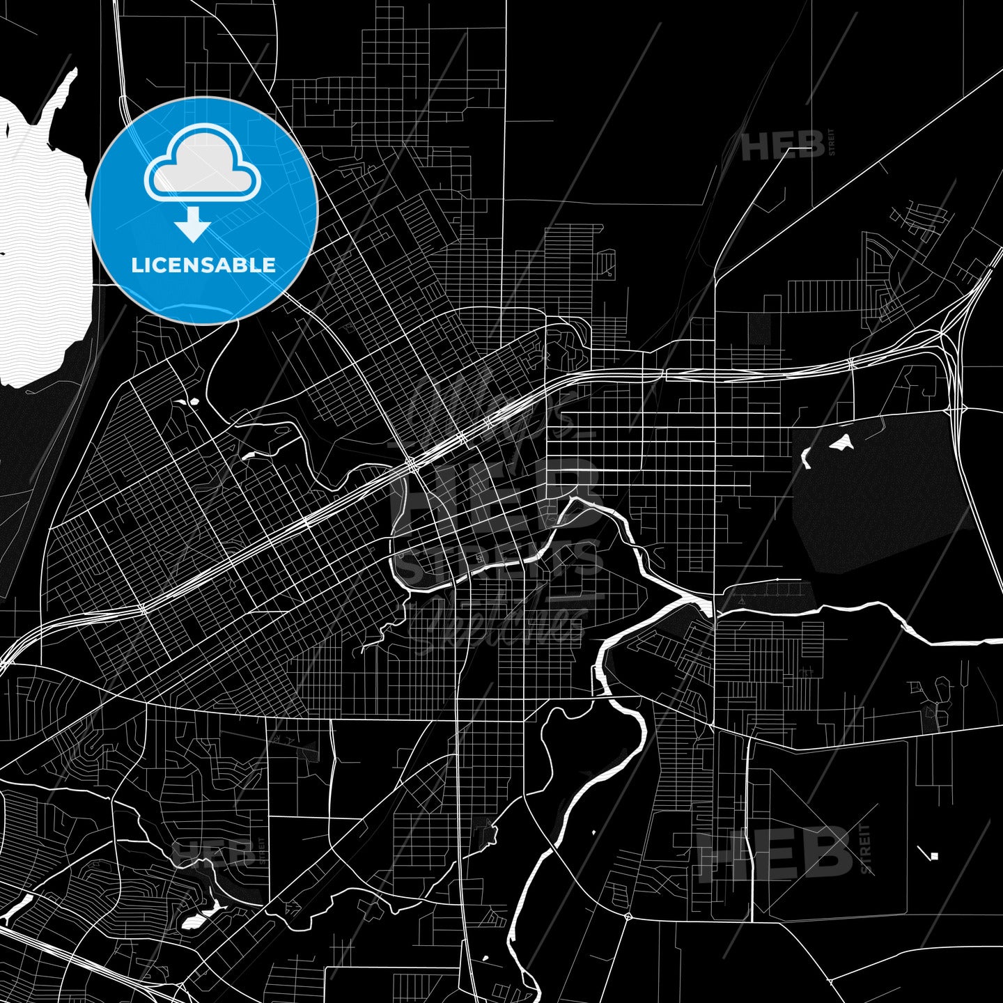 San Angelo, Texas, United States, PDF map