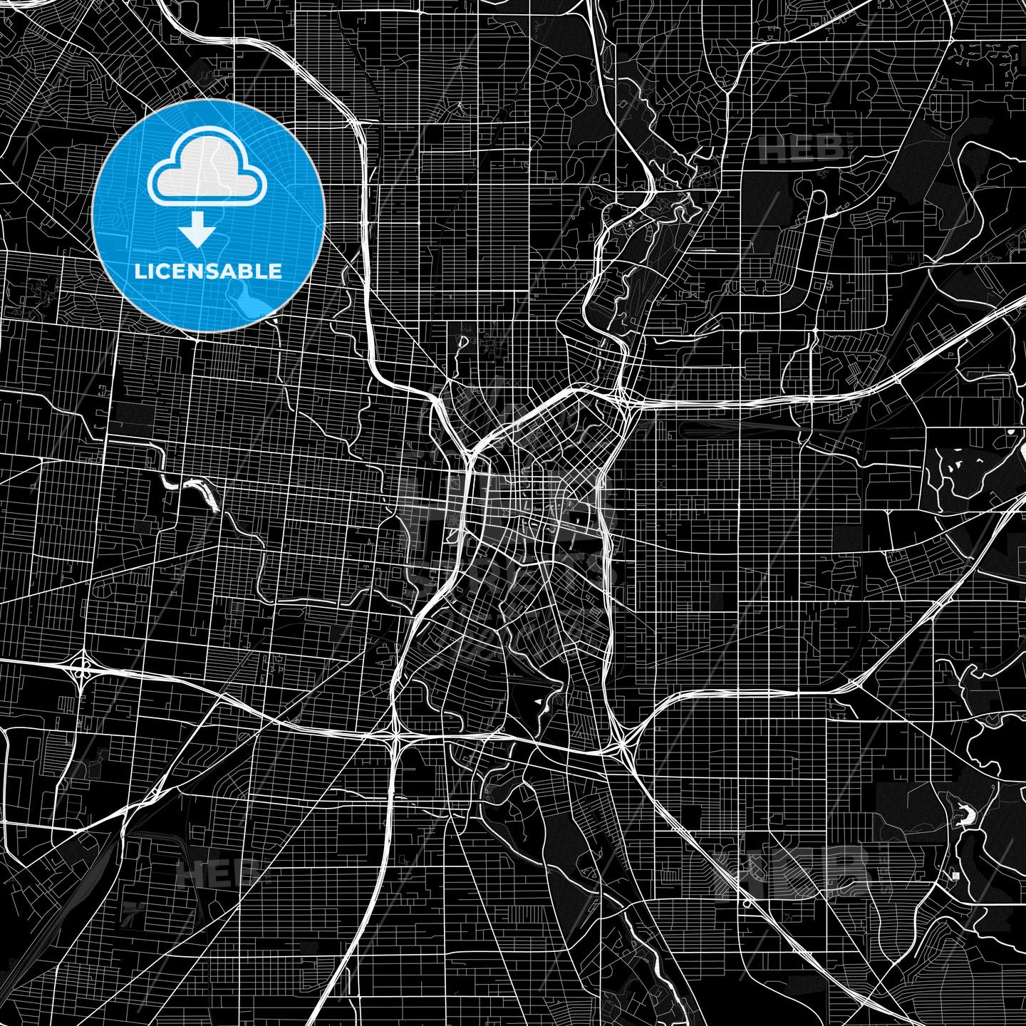 San Antonio, Texas, United States, PDF map