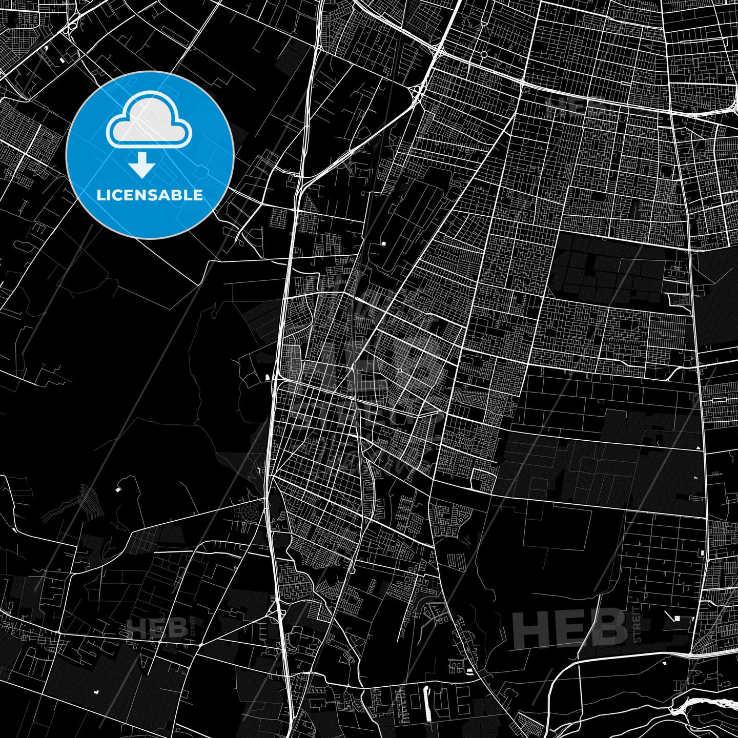 San Bernardo, Chile PDF map