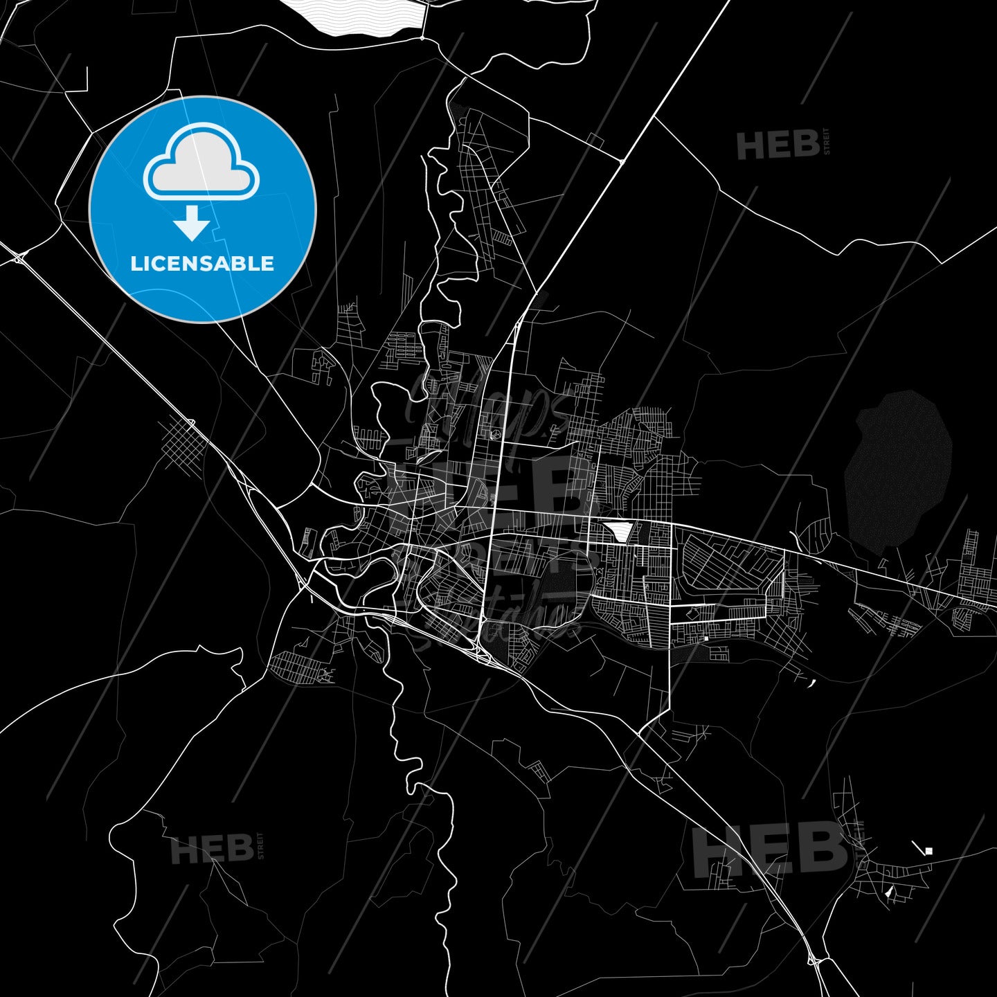 San Juan del Río, Mexico PDF map