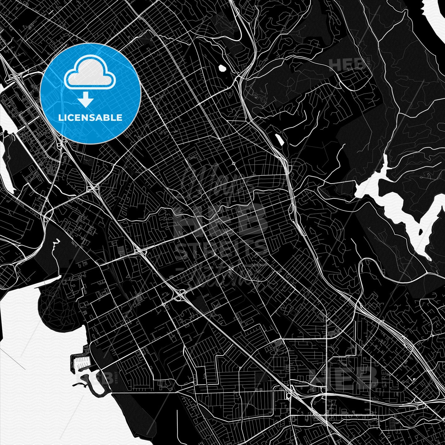 San Leandro, California, United States, PDF map