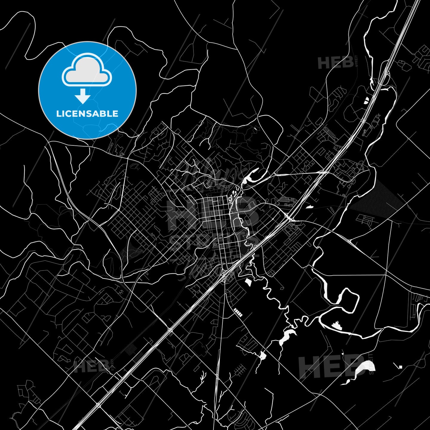 San Marcos, Texas, United States, PDF map