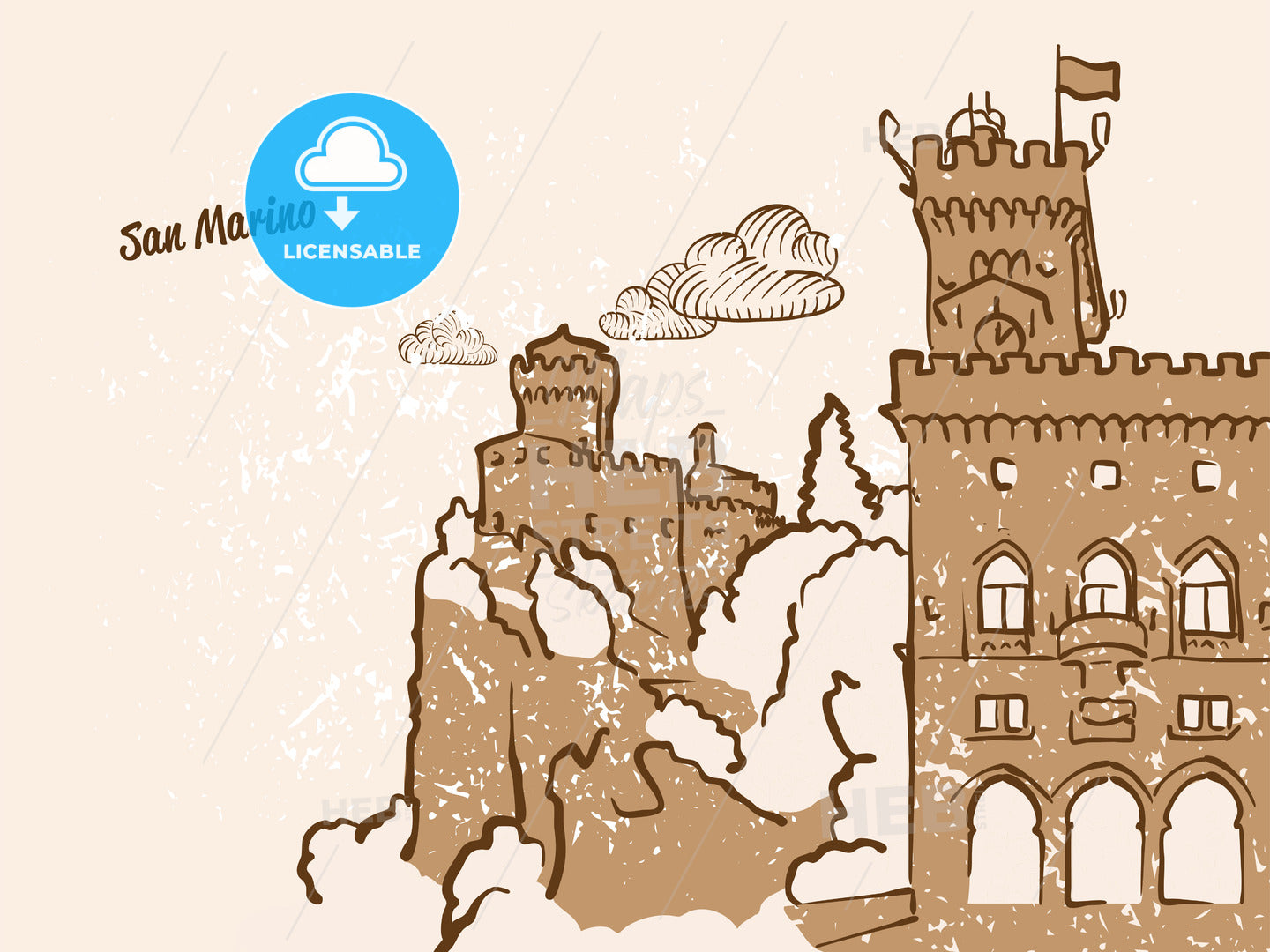 San Marino Greeting Card – instant download