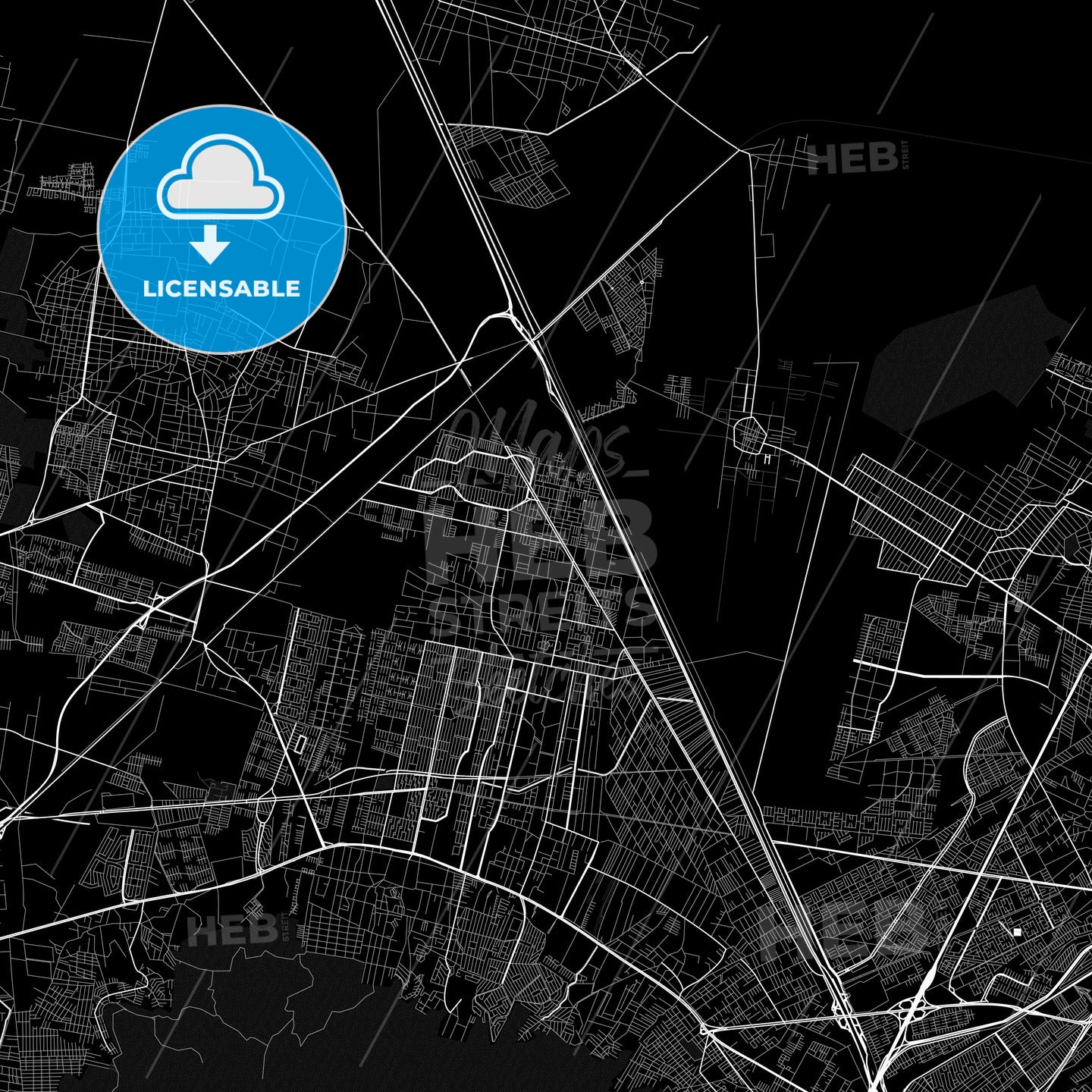 San Pablo de las Salinas, Mexico PDF map