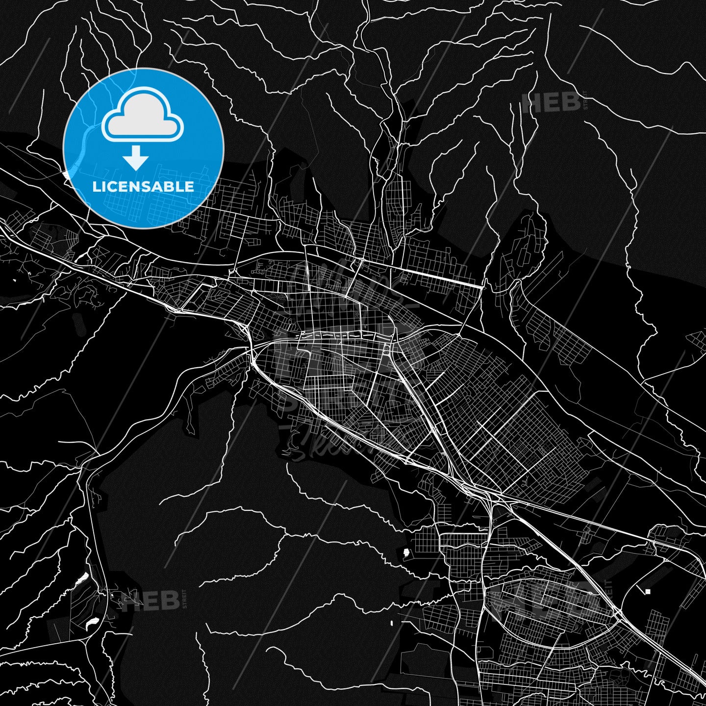 San Salvador de Jujuy, Argentina PDF map