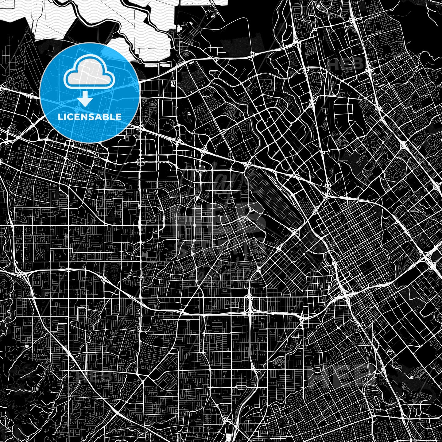 Santa Clara, California, United States, PDF map