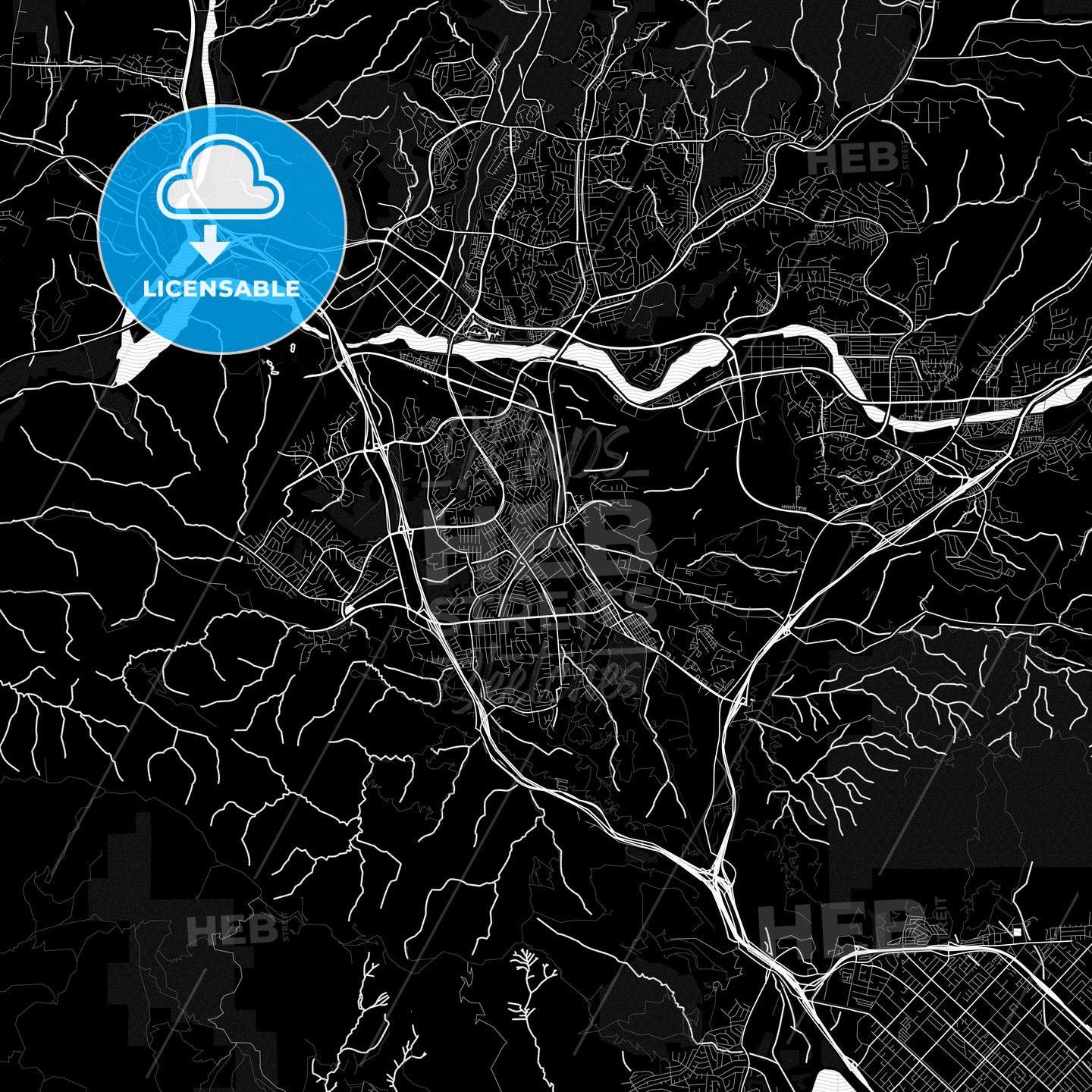 Santa Clarita, California, United States, PDF map