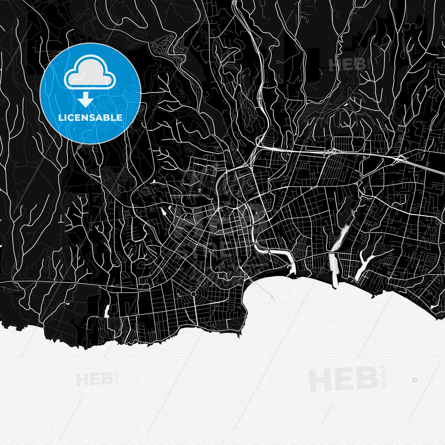 Santa Cruz, California, United States, PDF map