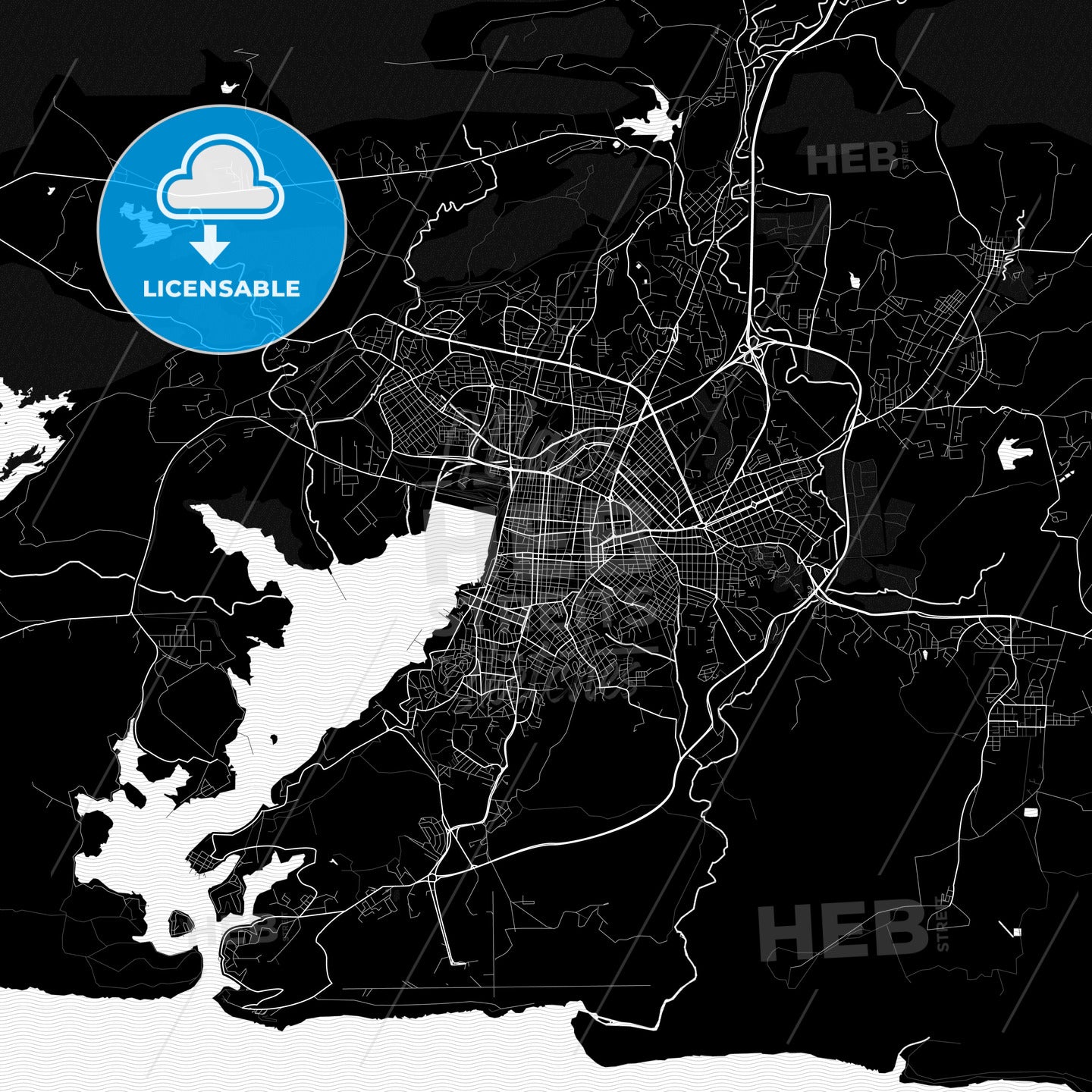 Santiago de Cuba, Cuba PDF map