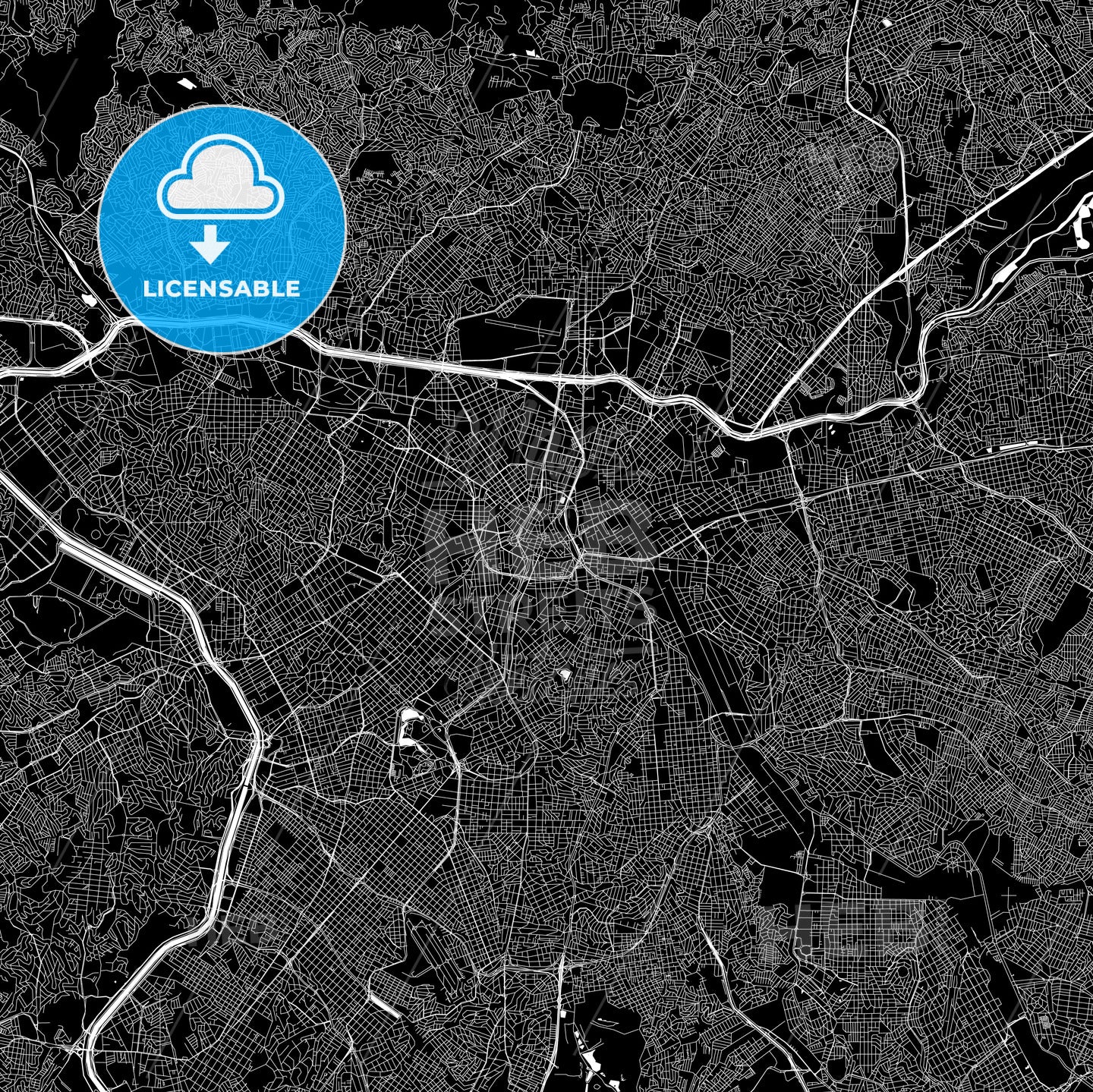 Sao Paulo Brazil map