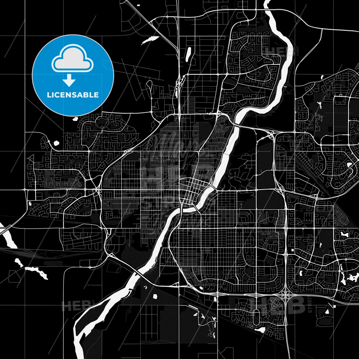 Saskatoon, Canada PDF map
