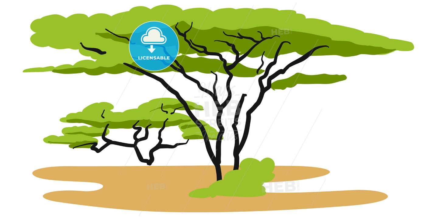 Savannah Background Illustration – instant download