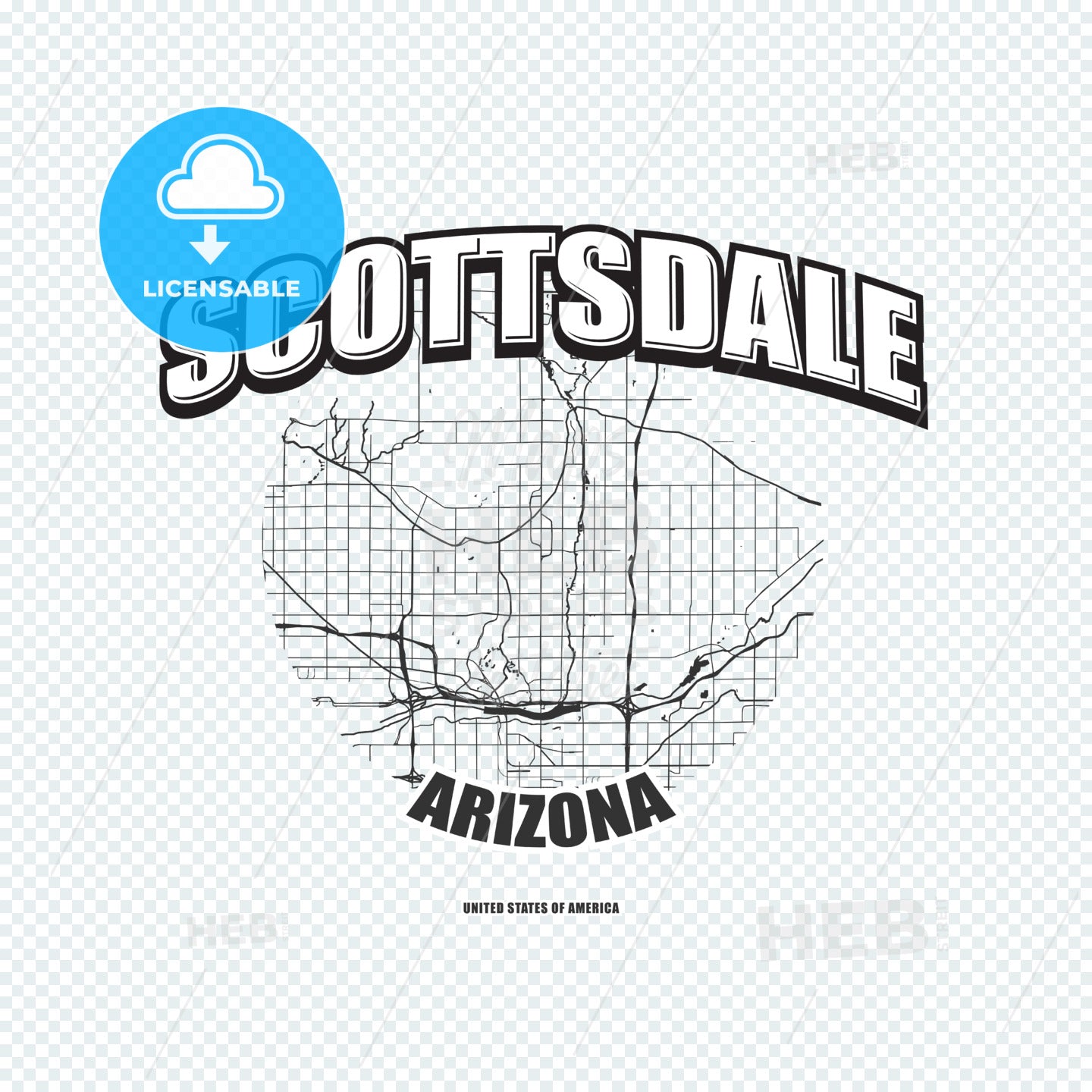 Scottsdale, Arizona, Logo Artwork HEBSTREITS
