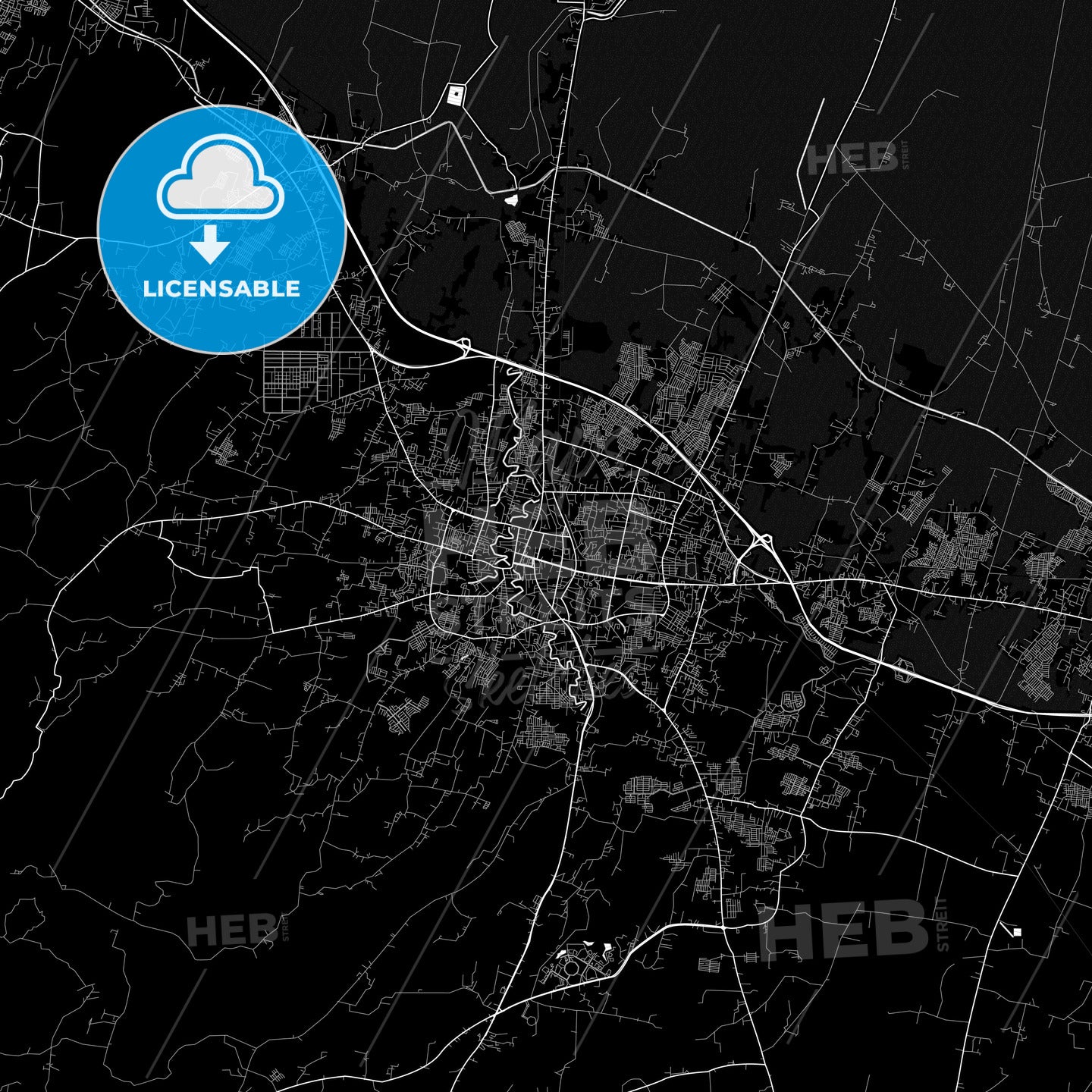 Serang, Indonesia PDF map