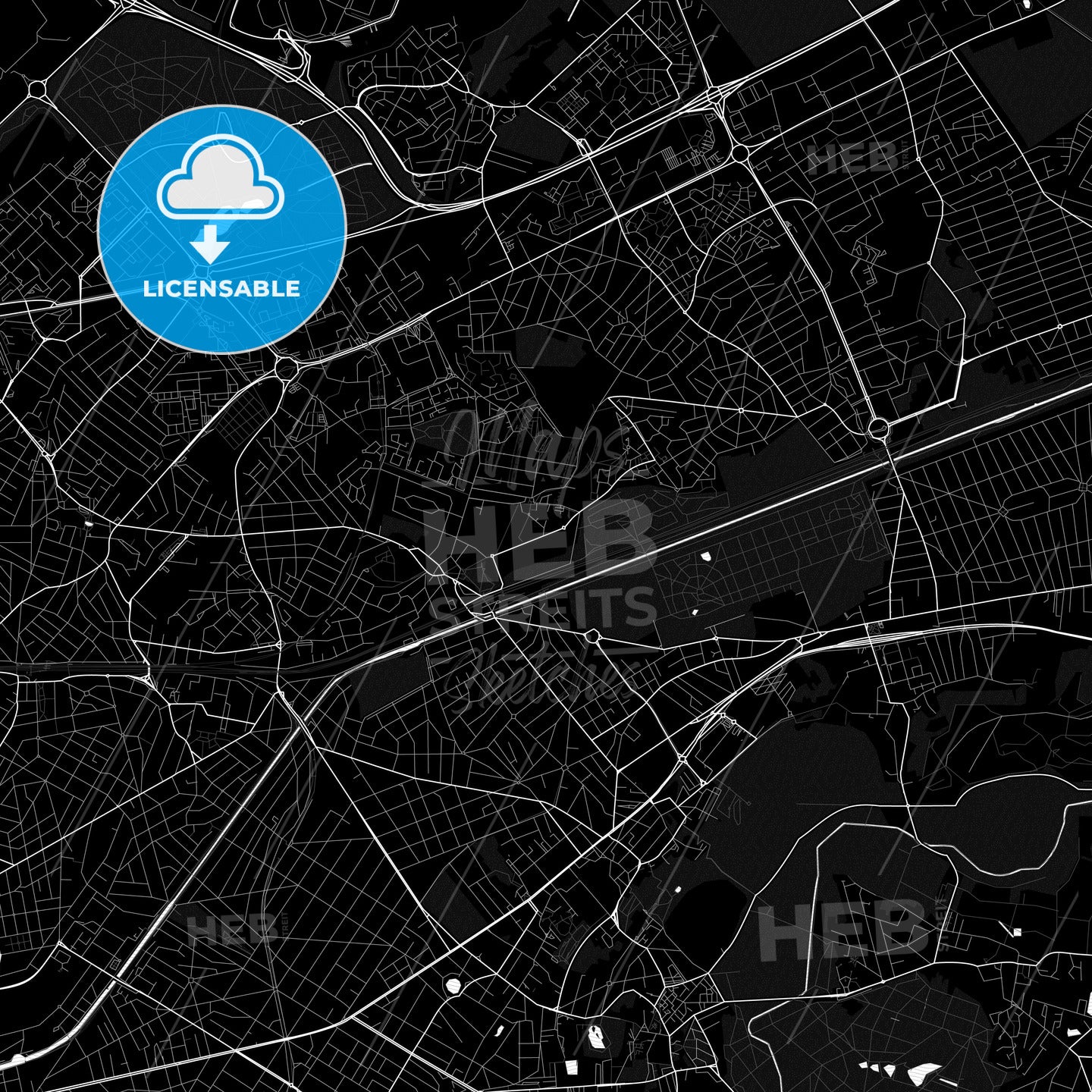 Sevran, France PDF map