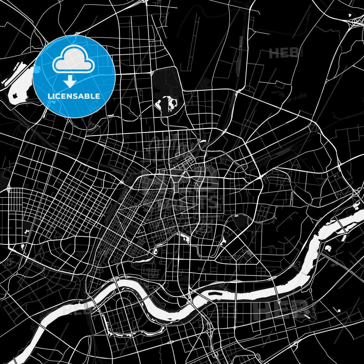 Shenyang, China PDF map